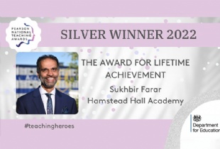 Mr Farar wins Silver Award in The Award for Lifetime Achievement.
